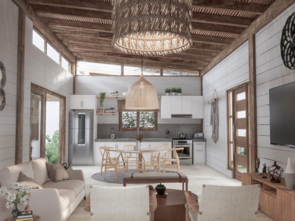 2BR Single Family home at Aruna Belize Interior Living Room