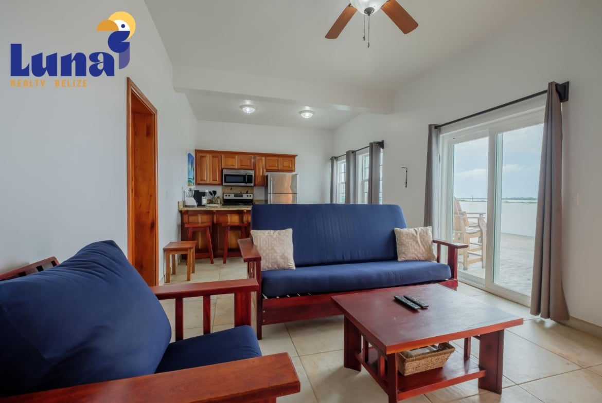 Top Floor 1BR/1BA Condo for Sale in Ambergris Caye