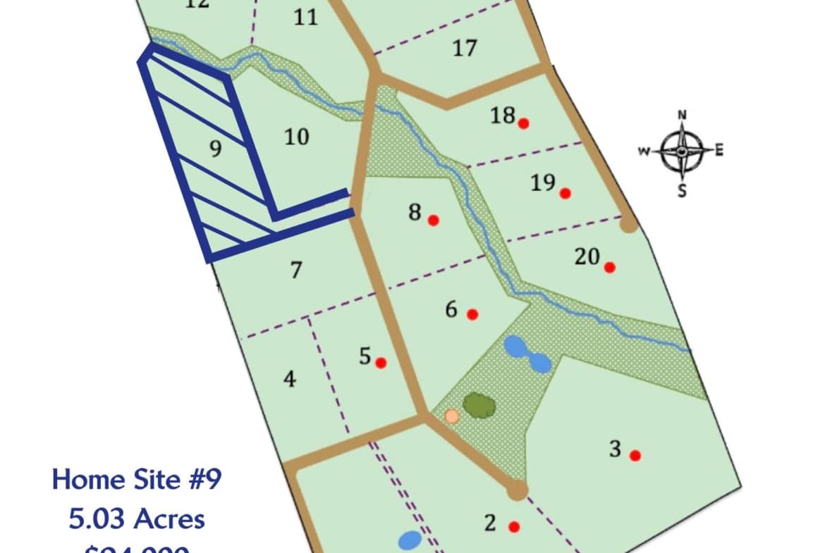 Undeveloped Large Creekside Estate Lot Within Private Cayo Community – Home Site #9