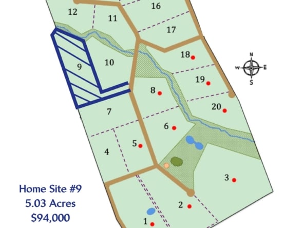 Undeveloped Large Creekside Estate Lot Within Private Cayo Community – Home Site #9