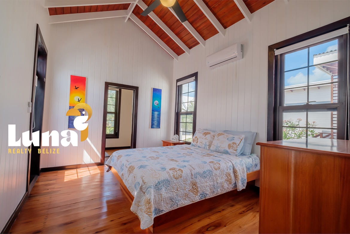 Canal-Front Homes for Sale in Ambergris Caye - Bed Room