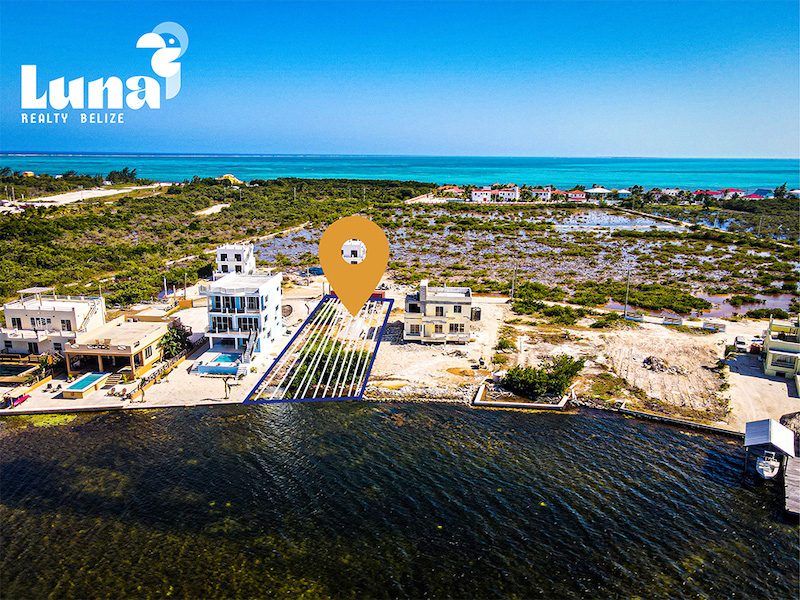 Waterfront Home Site in Tarpon Bay, Ambergris Caye