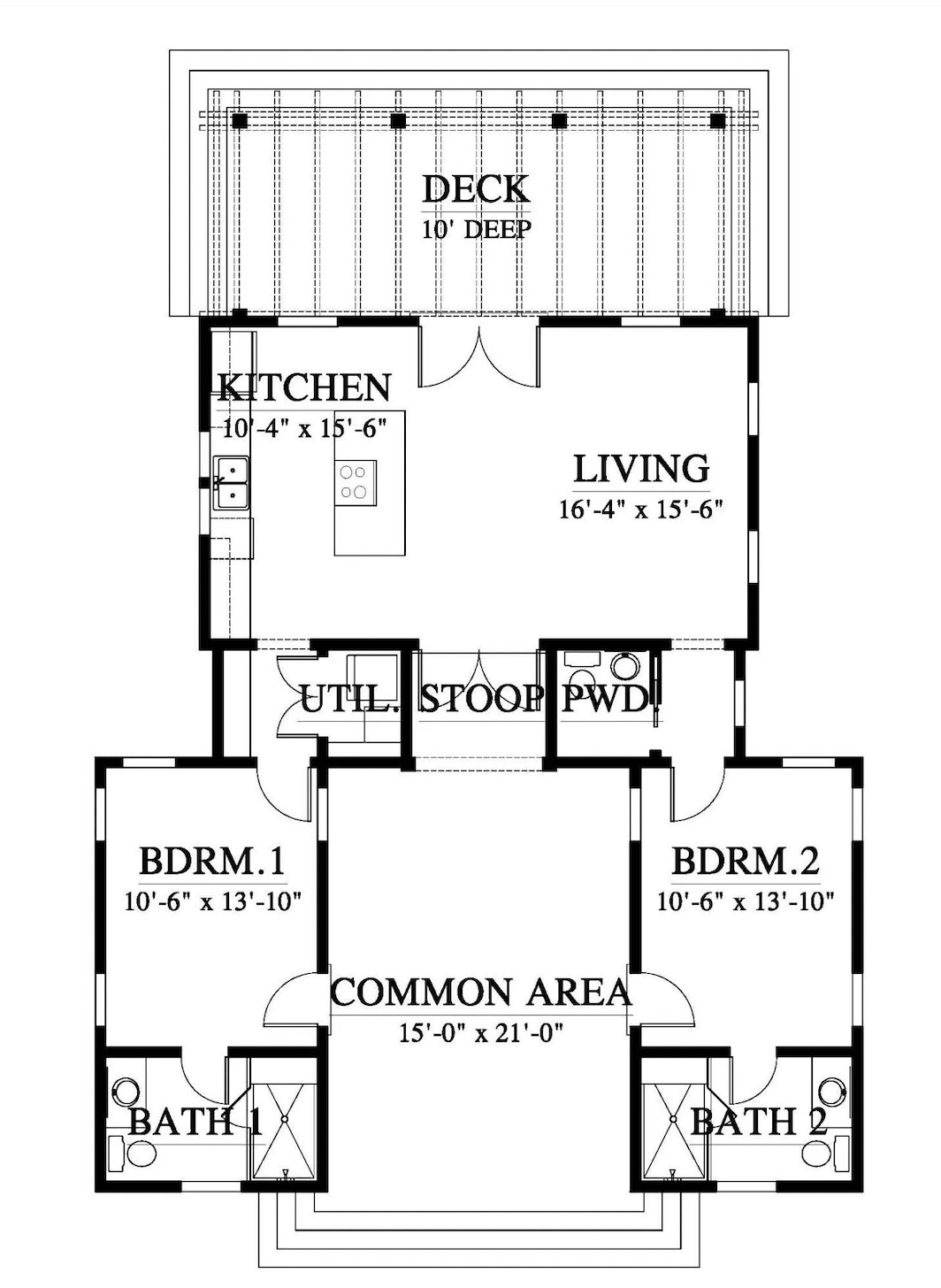 Canal Front Homes for Sale at $629,000 in Ambergris Caye - Floor plan