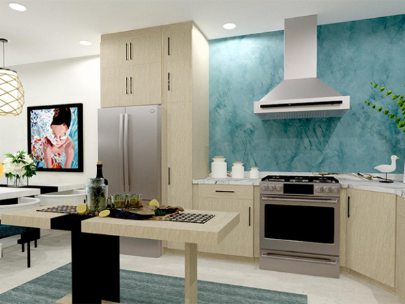 1BR Kitchen - Turquoise Seas Secret Beach Condo