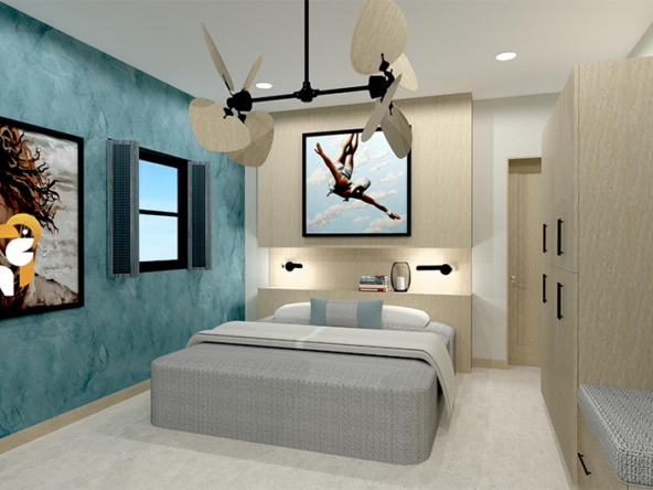 1BR - bedroom - Turquoise Seas Secret Beach Condo