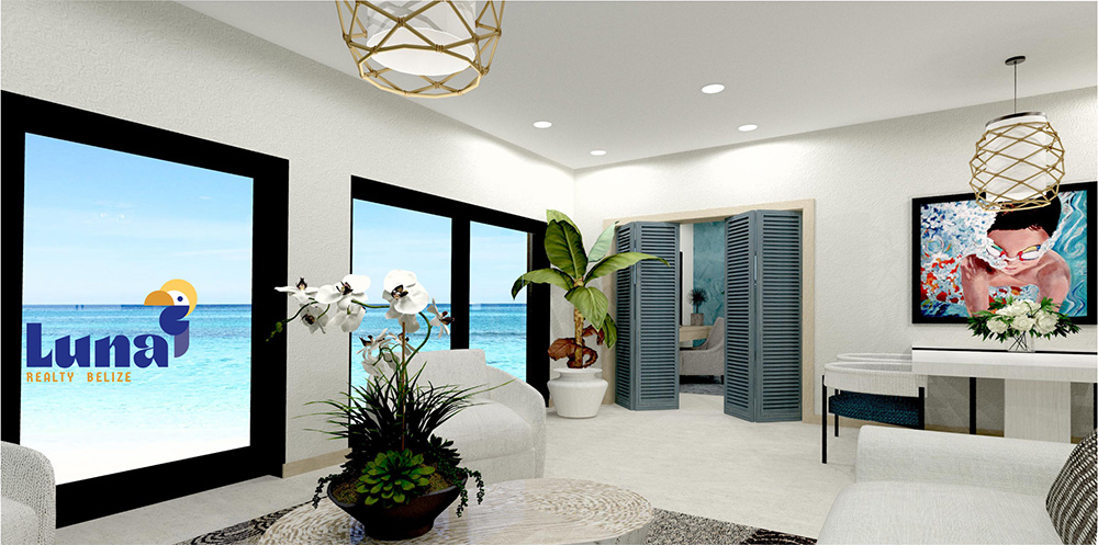 1BR living space into bedroom - Turquoise Seas