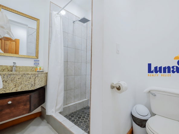 Fully Furnished Condo for Sale in Belize - Bathroom