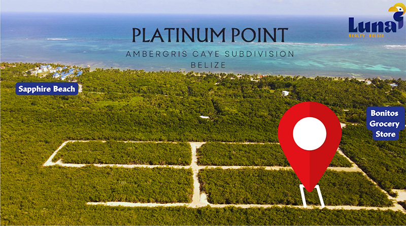 Land for Sale in Ambergris Caye -Platinum Point Lot #20