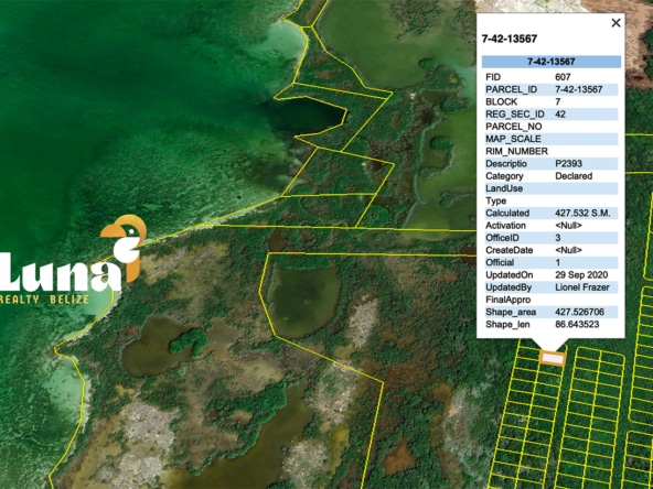Ambergris Caye Property on Land Banking at Luna Realty Belize