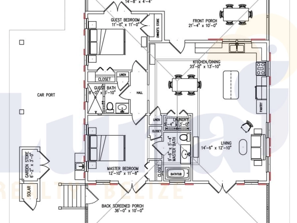 Casa Blanca - Floor Plan
