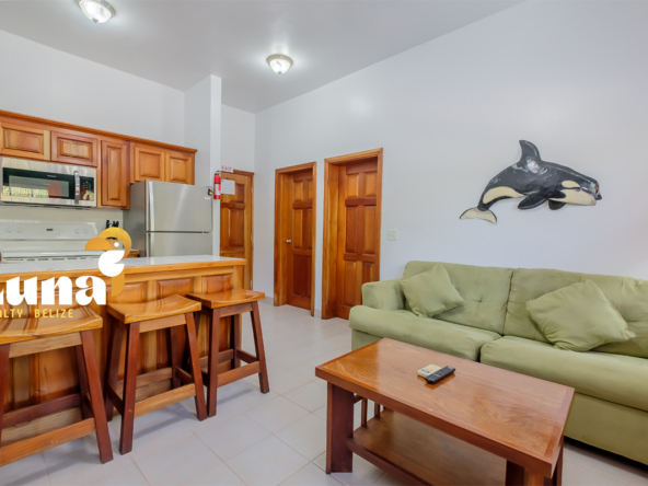 Kitchen and living room