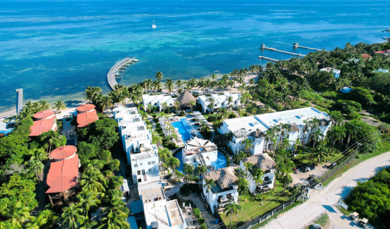 Las Terrazas Aerial Belize Looking Towards Sea