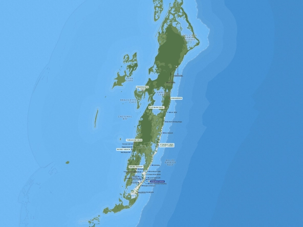 Ambergris Caye Full Map View