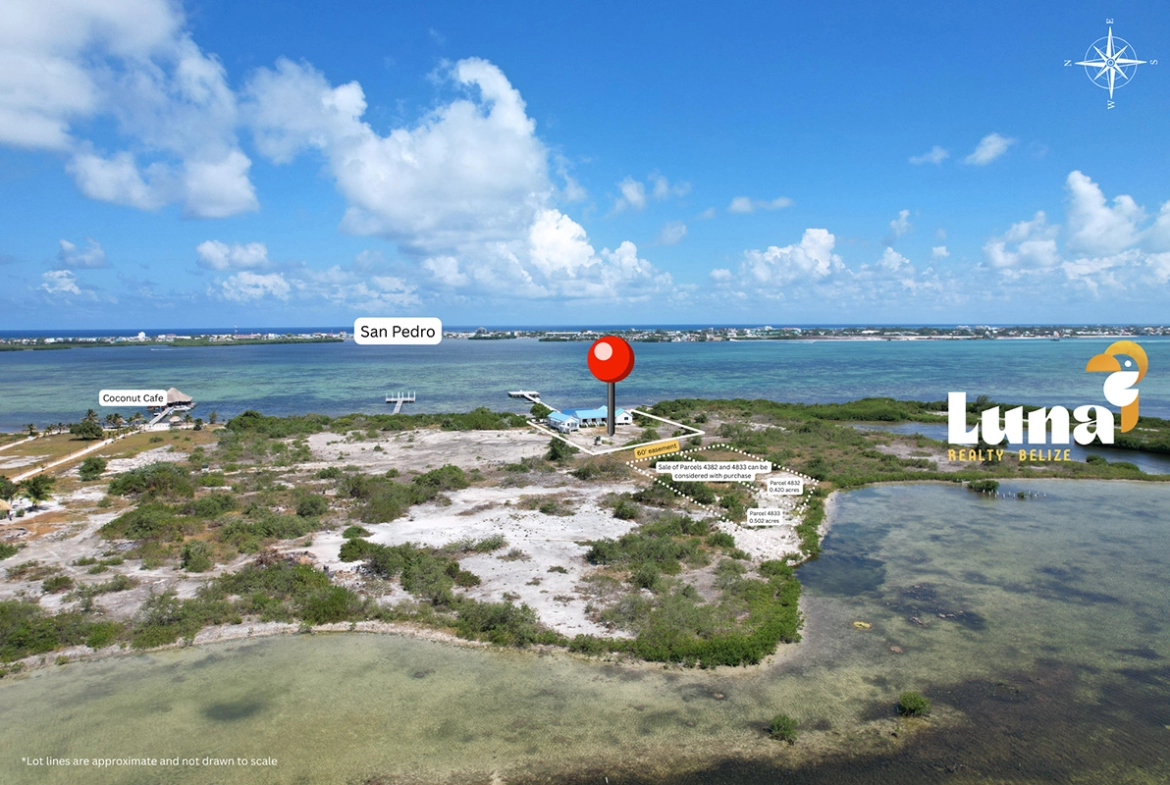 Prime 1-Acre Development Opportunity on Costa del Sol, West Ambergris Caye – Close to Aruna