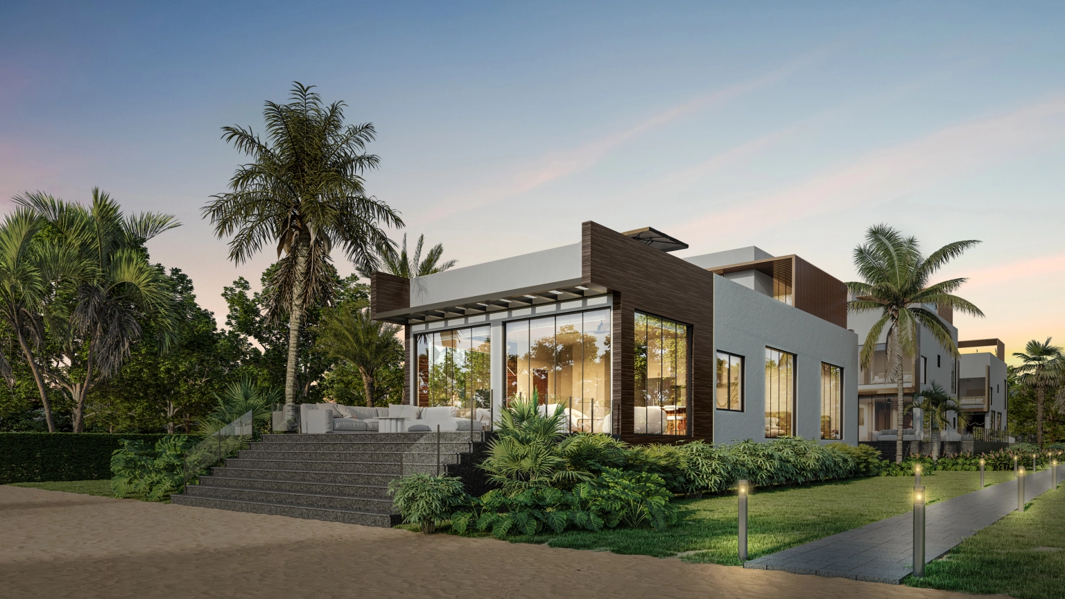 Stingray Rendering - Butterfly Ray - Exterior AT DUSK