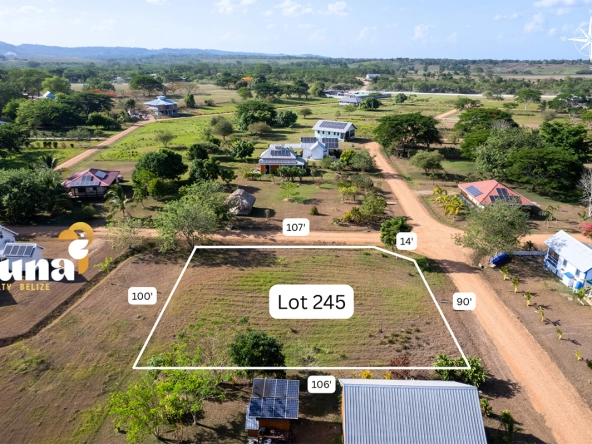 Lot 245 – Corner Lot with Green Space in Prime Location at Carmelita Gardens, Cayo, Belize