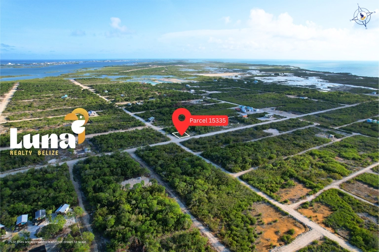 Corner Lot in West Caye on Main Road to Secret Beach! › Parcel 15335