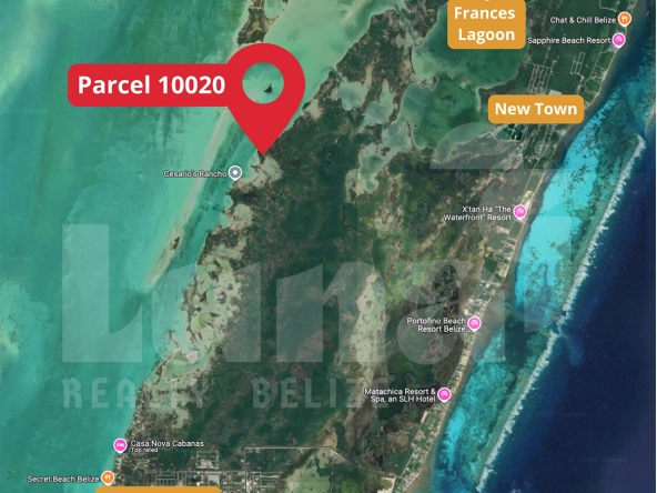 Waterfront lot for sale in Belize Parcel-10020