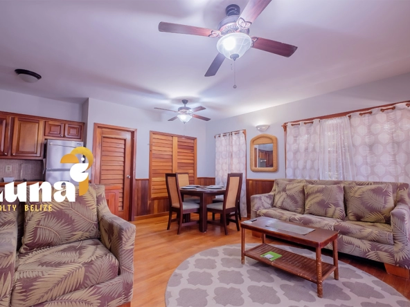 E1 living room and kitchen