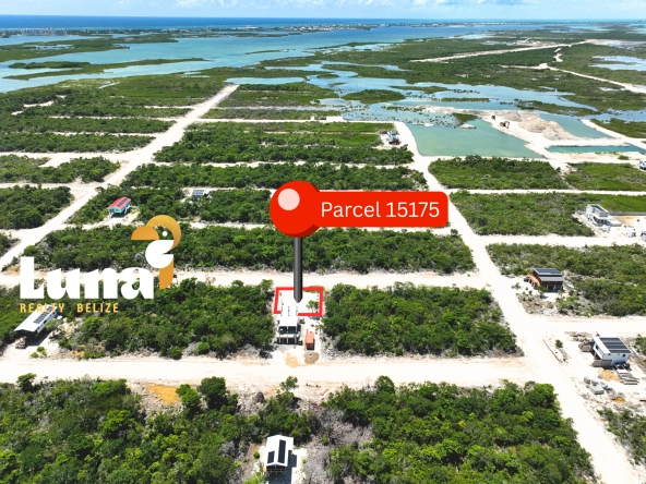 Off-Grid Lot at West Caye, Secret Beach – Parcel 15175 from north