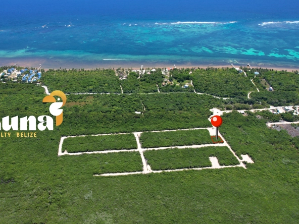 Lot 27 - corner from west on Luna Realty Belize