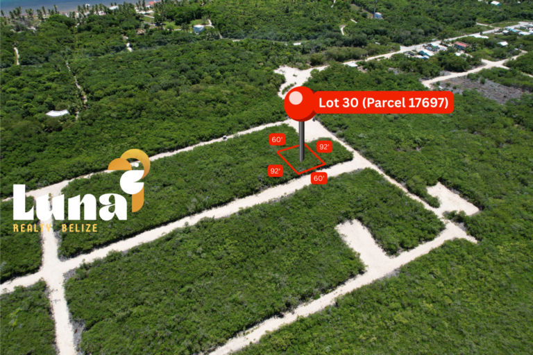 Lot 30 - lot at platinum point - closer on Luna Realty Belize
