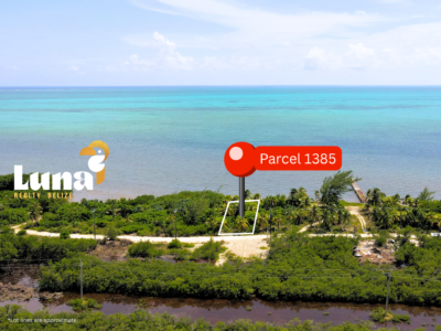 Ambergris Caye Beachfront Lot for Sale – 5 Miles South of San Pedro – Parcel 1385
