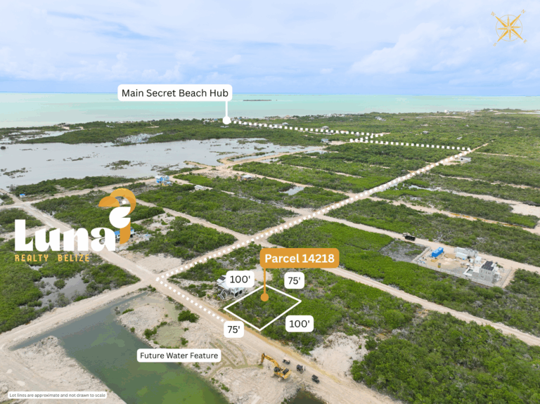 UNDER CONTRACT – West Caye Parcel 14218 – 75’x100’ Parcel Near Secret Beach