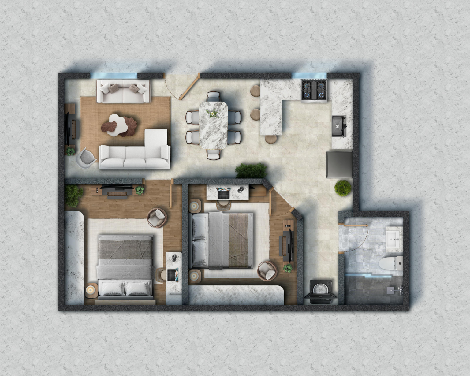 Condos for Sale in Belize at Sol Suites - Floor Plan