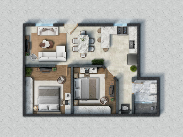 Condos for Sale in Belize at Sol Suites - Floor Plan