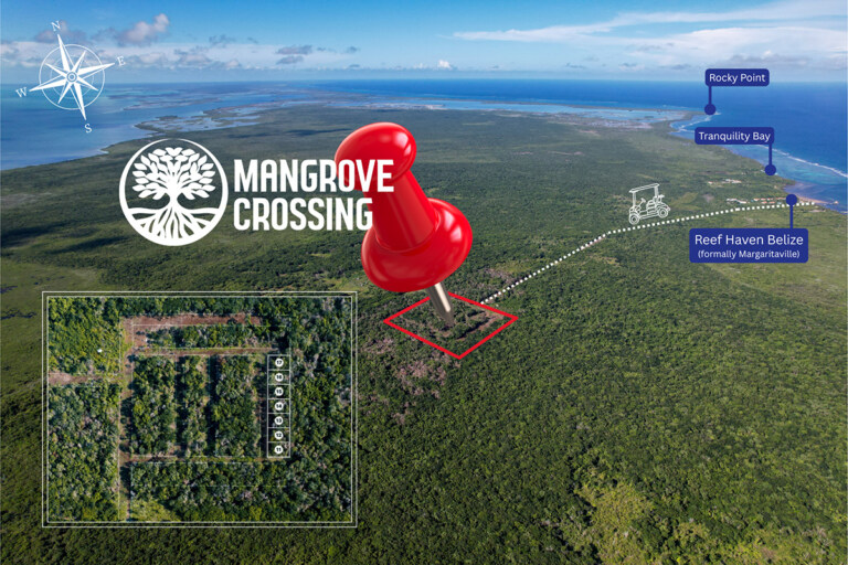 Corner Lot #17 at Mangrove Crossing – North Ambergris Caye | $37,000 | Financing Available