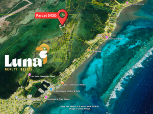 Land for sale in Ambergris Caye Belize – west facing Lot 5430