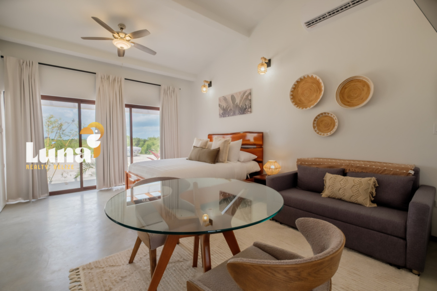 Brand-New Itzamna Studio (T17) with Private Plunge Pool at Aruna Resort – Ambergris Caye, Belize