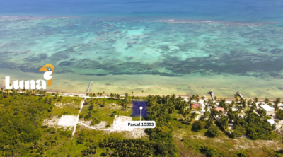 PRICE IMPROVEMENT – Caribbean-Front Land (Parcel 10353) North of San Pedro with Financing