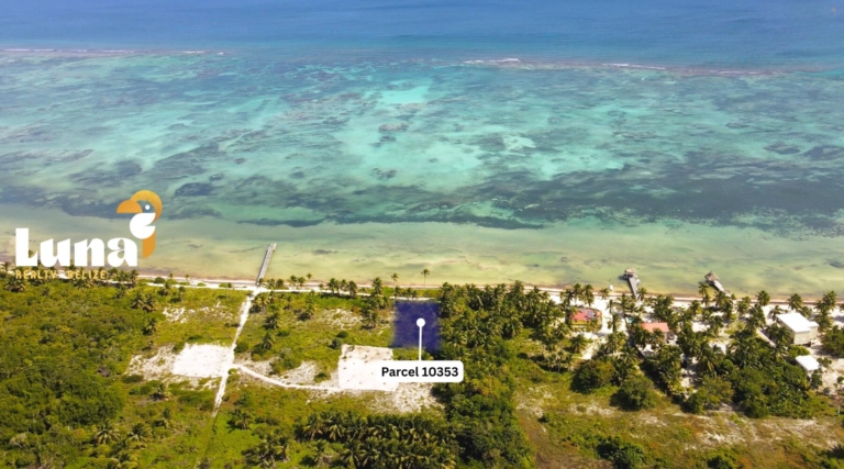 PRICE IMPROVEMENT – Caribbean-Front Land (Parcel 10353) North of San Pedro with Financing