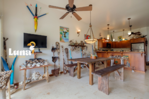 Fully furnished 2BR condo for sale in Belize living space