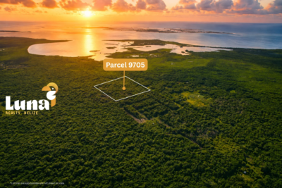 10.02 Acres North Ambergris Caye –  Belize Land Parcel with Subdivision Potential – Fertile & Lush – Parcel 9705