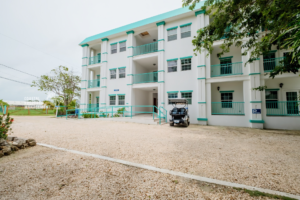 Front view of the Condos at Grand Baymen