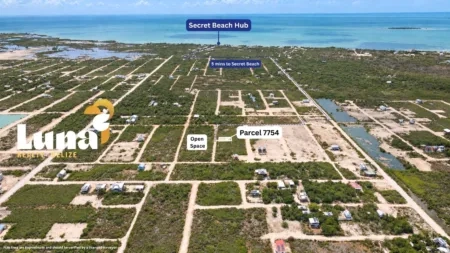 Filled Secret Beach Belize Lot for Sale – Grand Belizean Estates – Parcel 7754