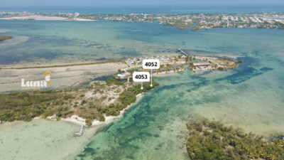 170 Feet of West Waterfront Land for Sale – Parcels 4052 & 4053 | West Ambergris Caye, Belize