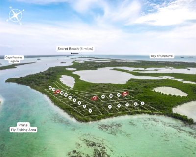 Waterfront and 2nd Row Lots at Fisherman’s Cove at Bracilette Caye. NOW WITH FINANCING