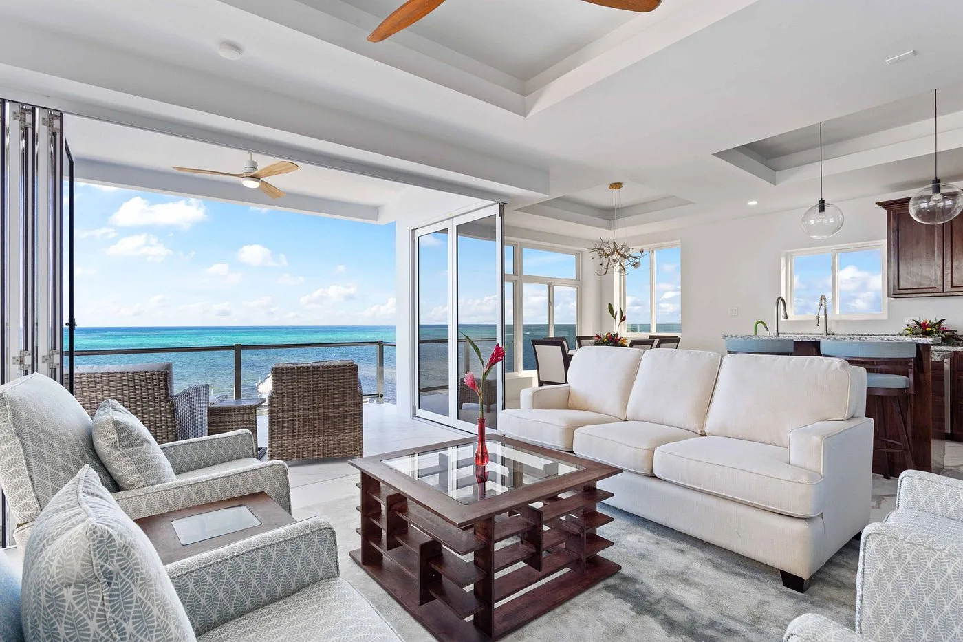Interior condo view out towards the Caribbean Sea from Royal Kahal. Click here to learn more about Royal Kahal. Interior condo view out towards the Caribbean Sea from Royal Kahal. Click here to learn more about Royal Kahal.